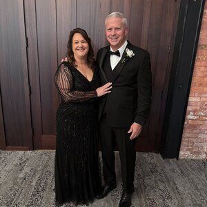 Adrianna Papell Platinum 40445 - Sequined Long Sleeve Dress